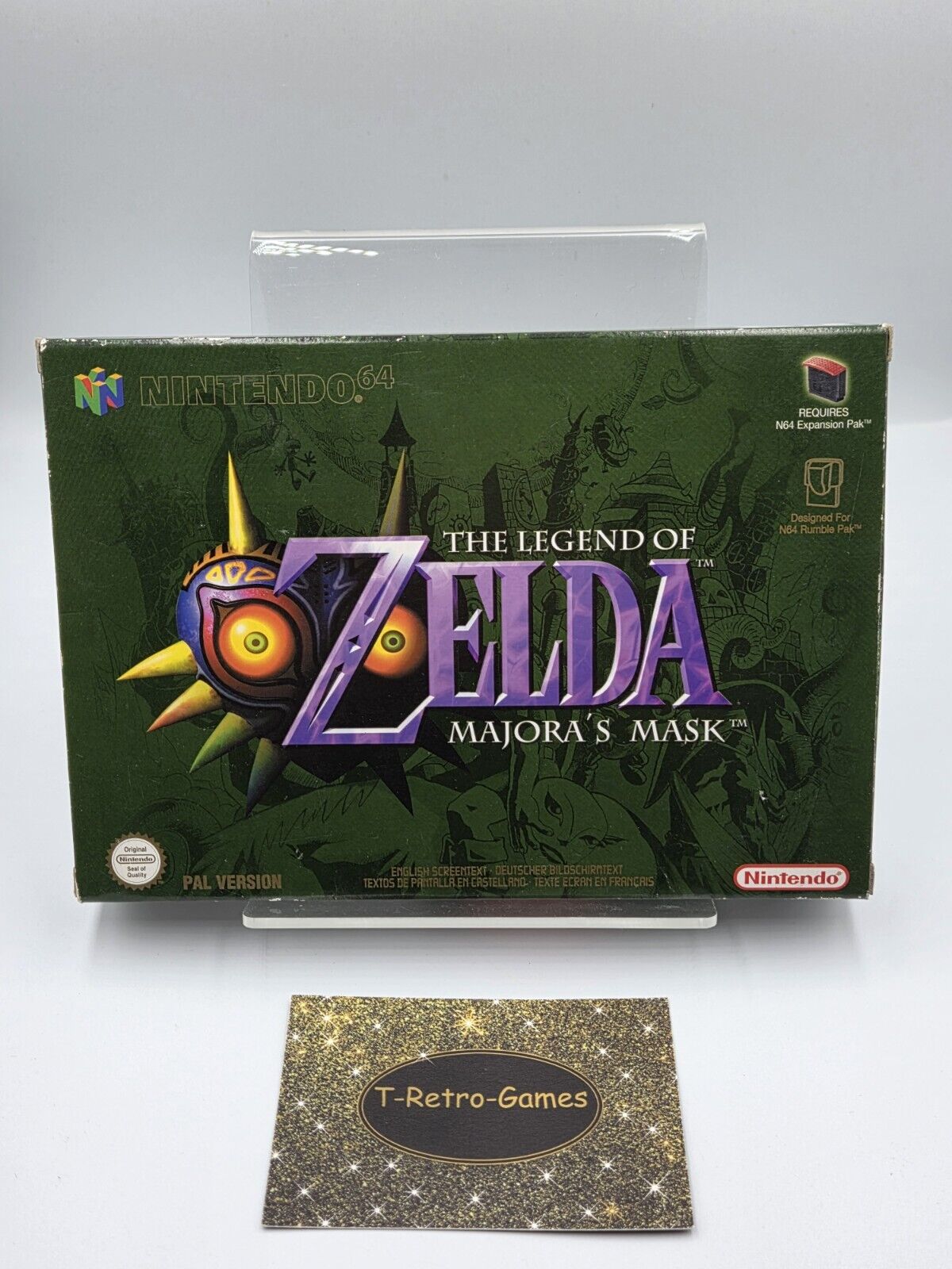 N64 Nintendo 64 The Legend of Zelda Majora's Mask mit OVP und Anleitung EUR - T-Retro-Games 