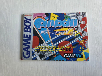 Game Boy Classic Pinball Fantasies Spielanleitung Instruction Booklet EUR