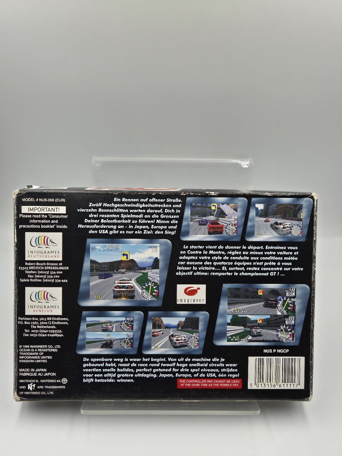 N64 Nintendo 64 Spiel GT64 Championship Edition mit OVP und Anleitung EUR