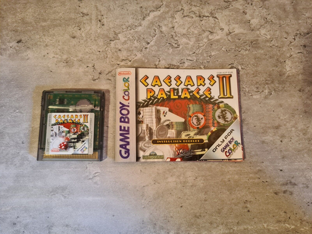 Nintendo Gameboy Color Caesars Palace II mit OVP und Anleitung EUR - T-Retro-Games 