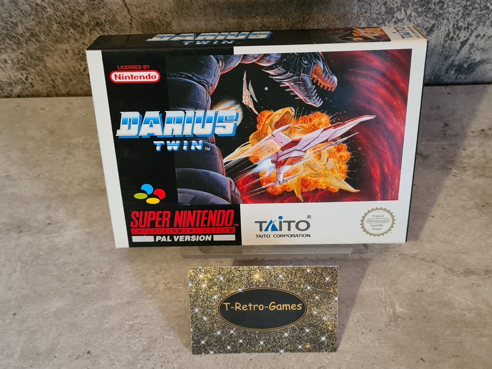 SNES Super Nintendo Darius Twin mit OVP und Anleitung NOE - T-Retro-Games 