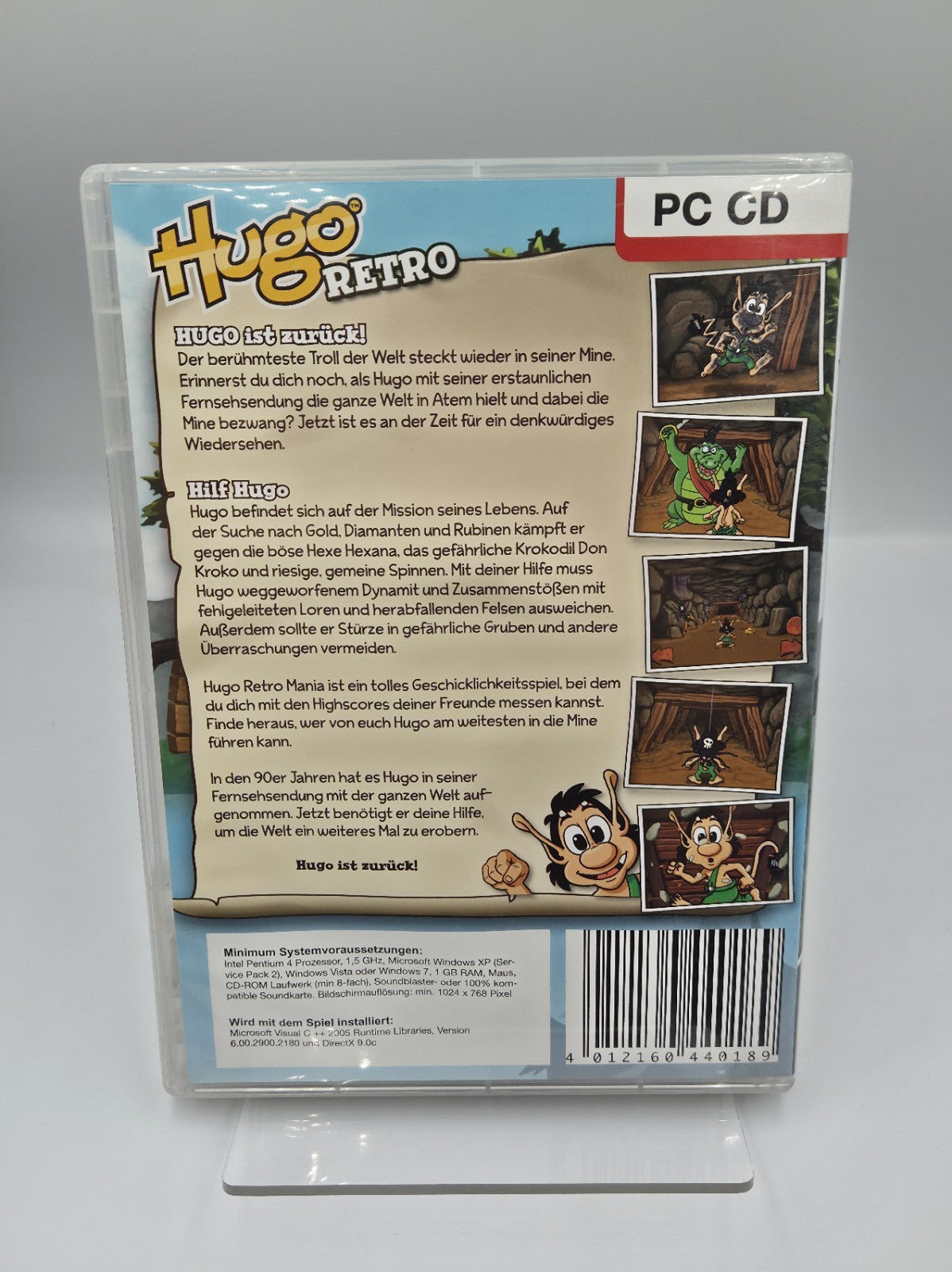 PC-CD Rom Spiel Hugo Retro Zurück in der Mine