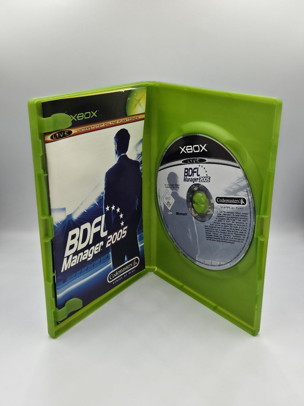 XBOX Spiel BDFL Manager 2005 mit OVP und Anleitung Deutsch