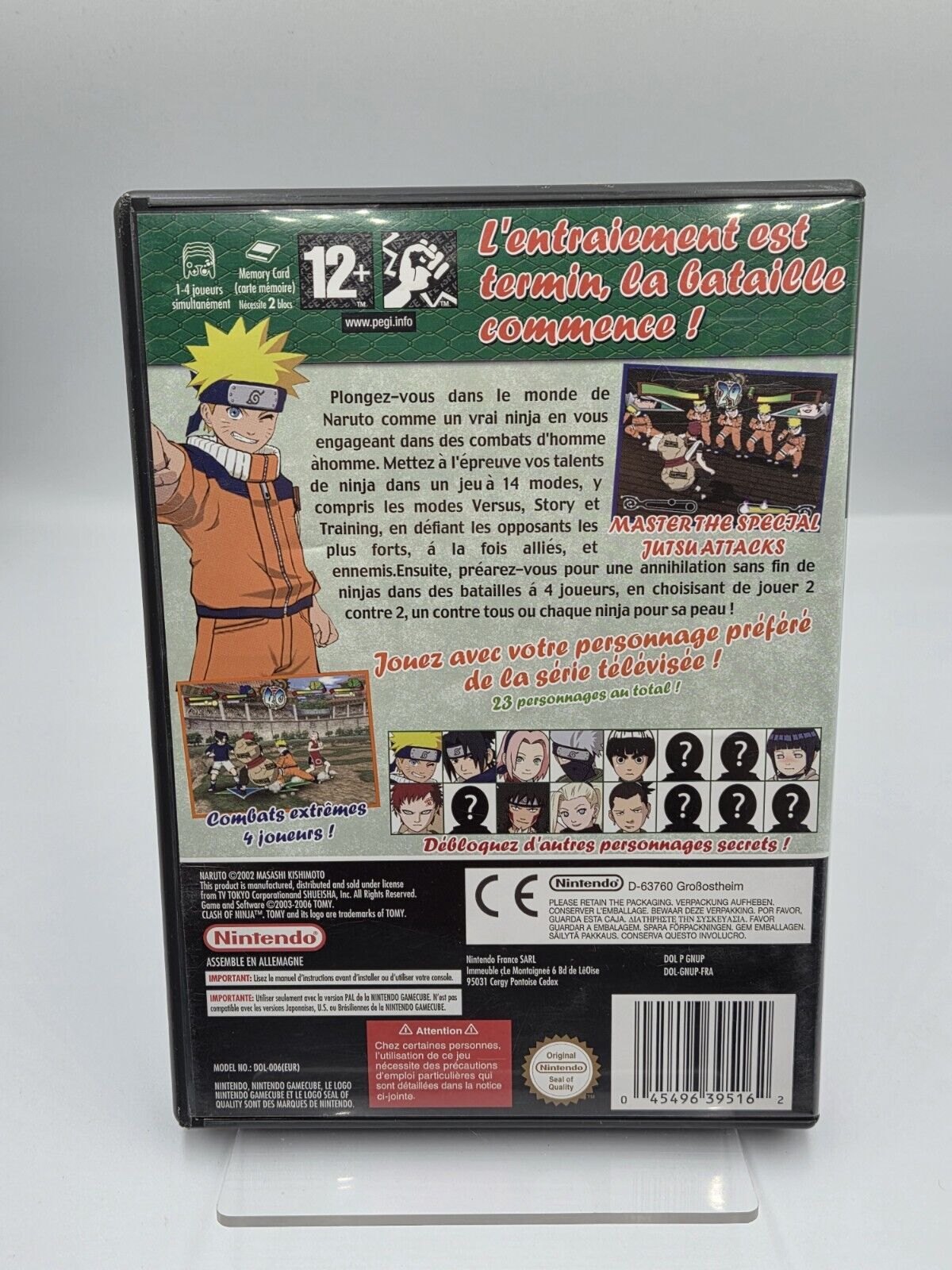 Nintendo GameCube Naruto Clash of Ninja mit OVP und Anleitung FRA - T-Retro-Games 