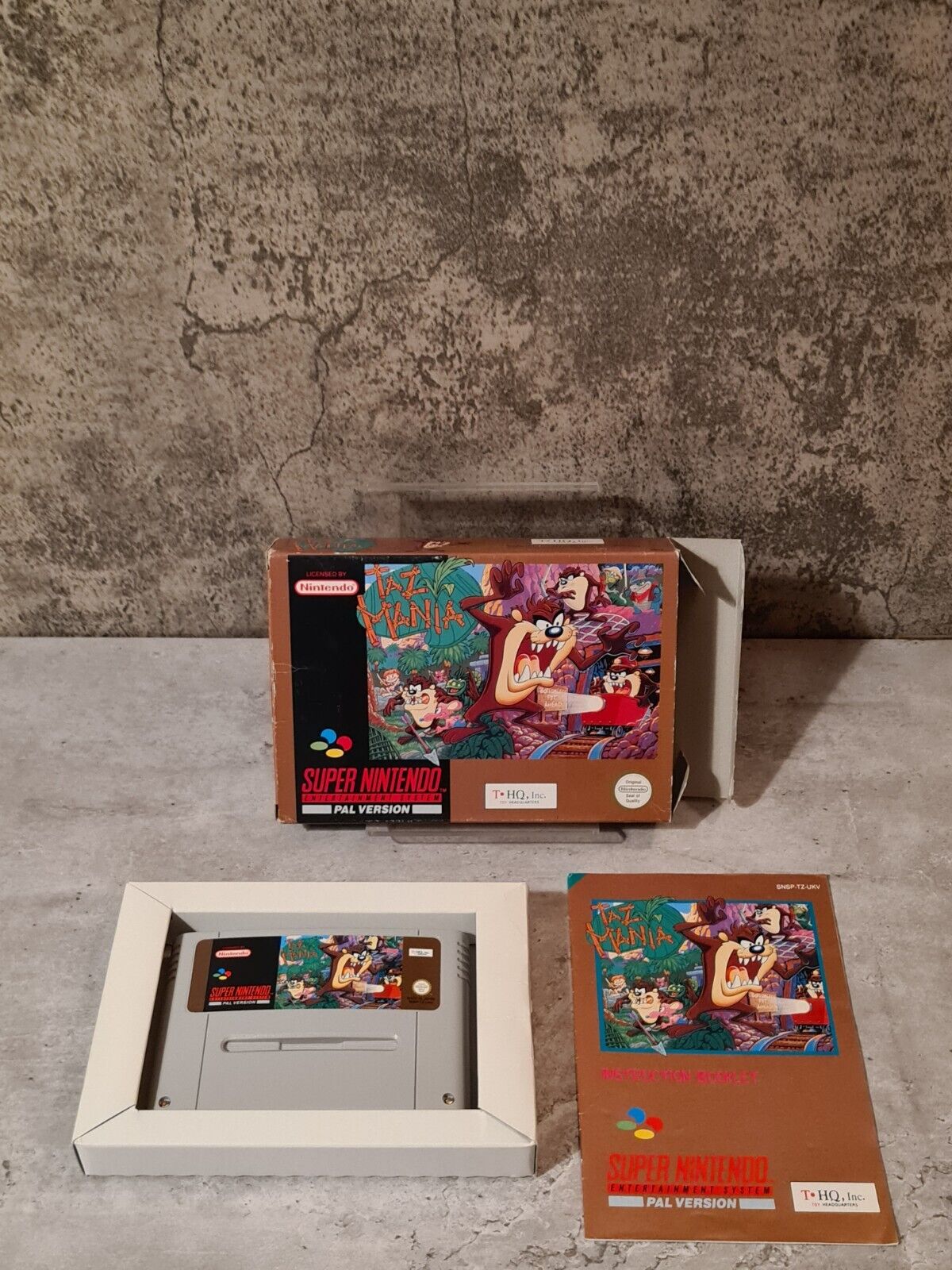 SNES Super Nintendo Taz Mania mit OVP und Anleitung UKV - T-Retro-Games 