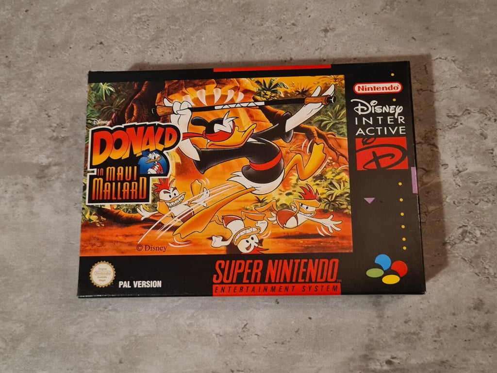 SNES Super Nintendo Donald in Maui Mallard New Old Stock Neu unbenutzt - T-Retro-Games 