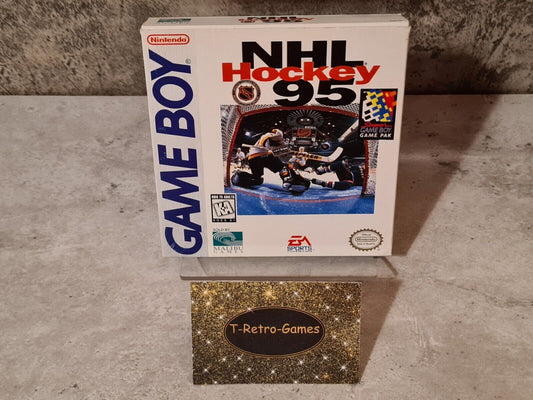 Nintendo Game Boy Classic Spiel NHL Hockey 95 mit OVP und Anleitung + Poster USA - T-Retro-Games 