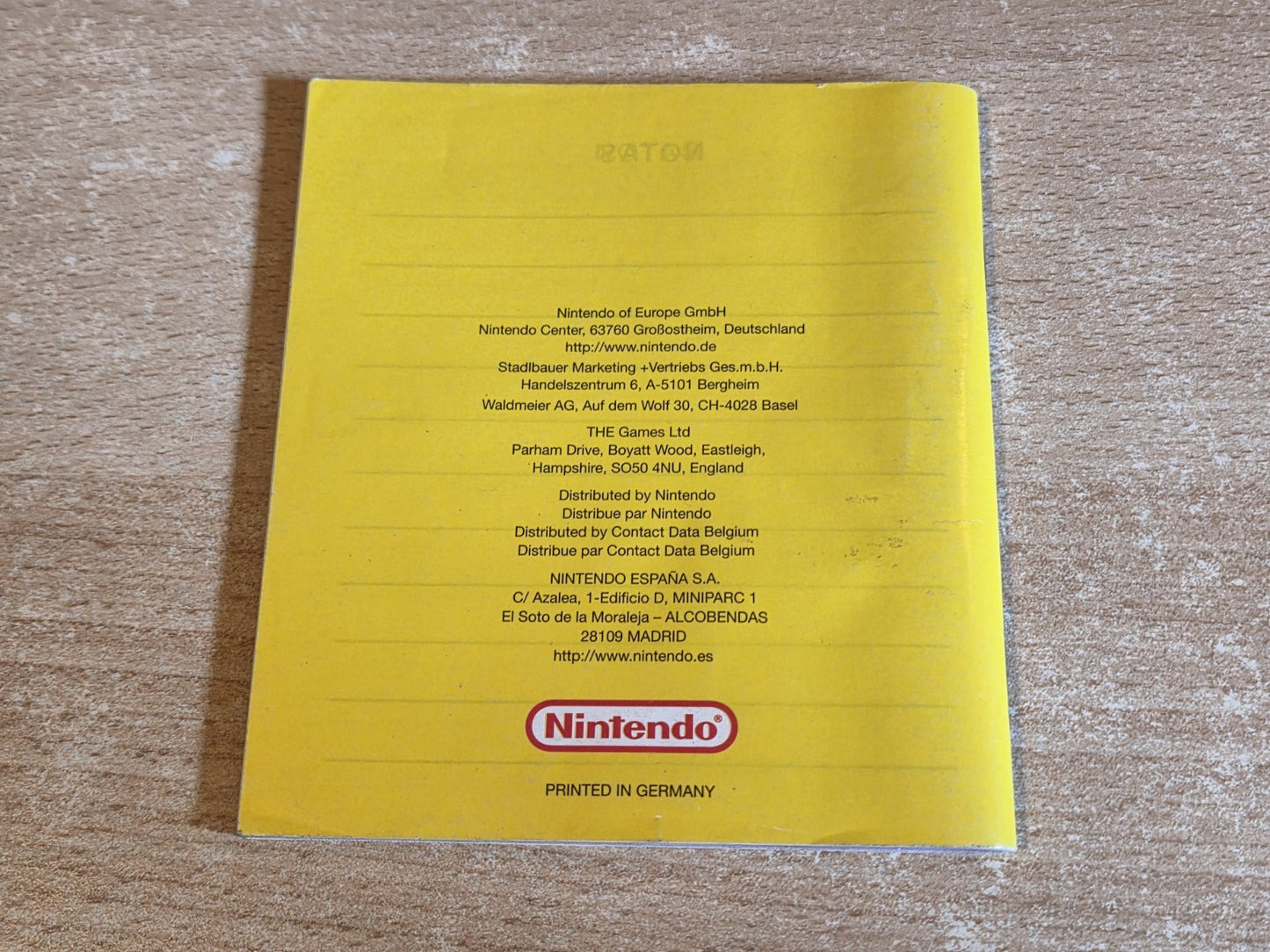 Nintendo Game Boy Color Spielanleitung Wario Land II EUR