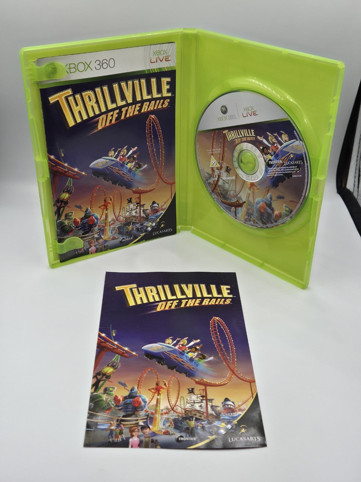XBOX360 Spiel Thrillville Off The Rails mit OVP und Anleitung Englisch