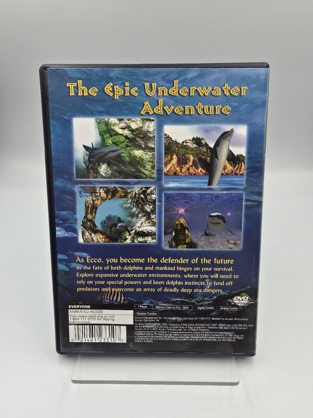 PS2 Playstation 2 Spiel Ecco The Dolphin mit OVP und Anleitung USA NTSC-U/C