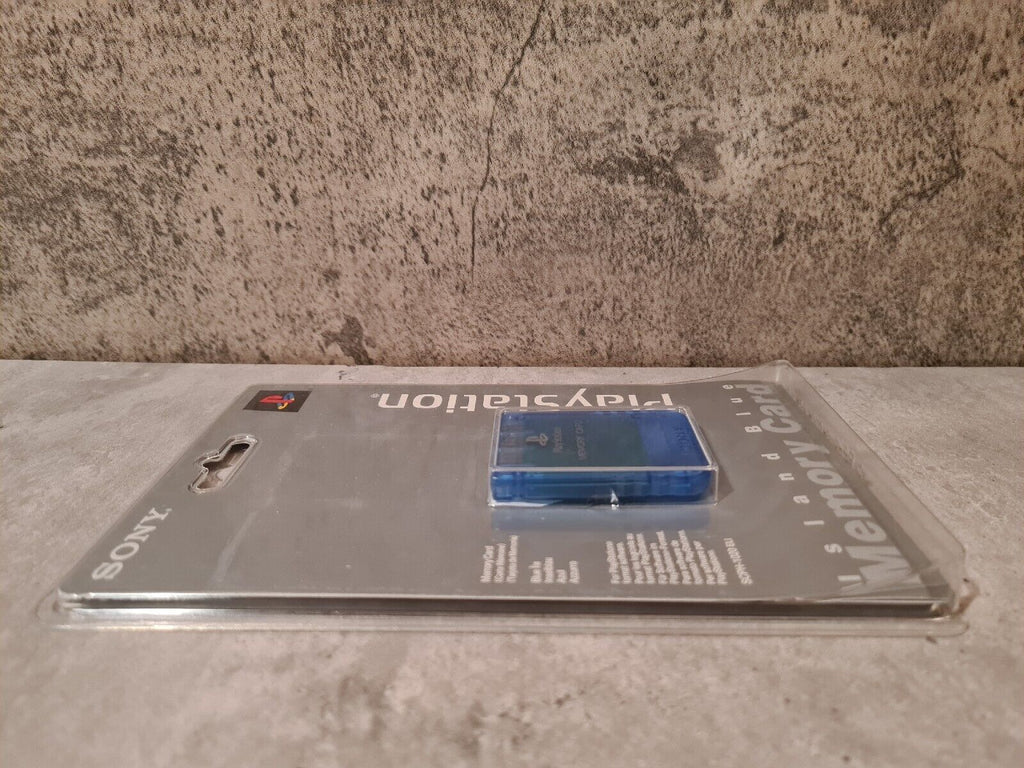 PS1 Sony Playstation Memory Card Sealed Neu New Inselblau SCPH-1020 - T-Retro-Games 