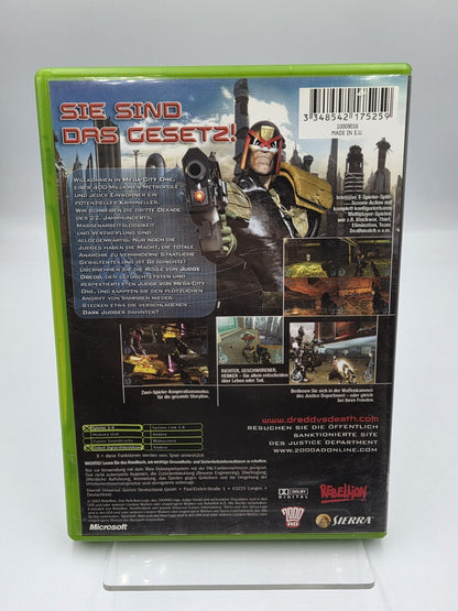 XBOX Spiel Judge Dredd Dredd VS Death mit OVP und Anleitung Deutsch 