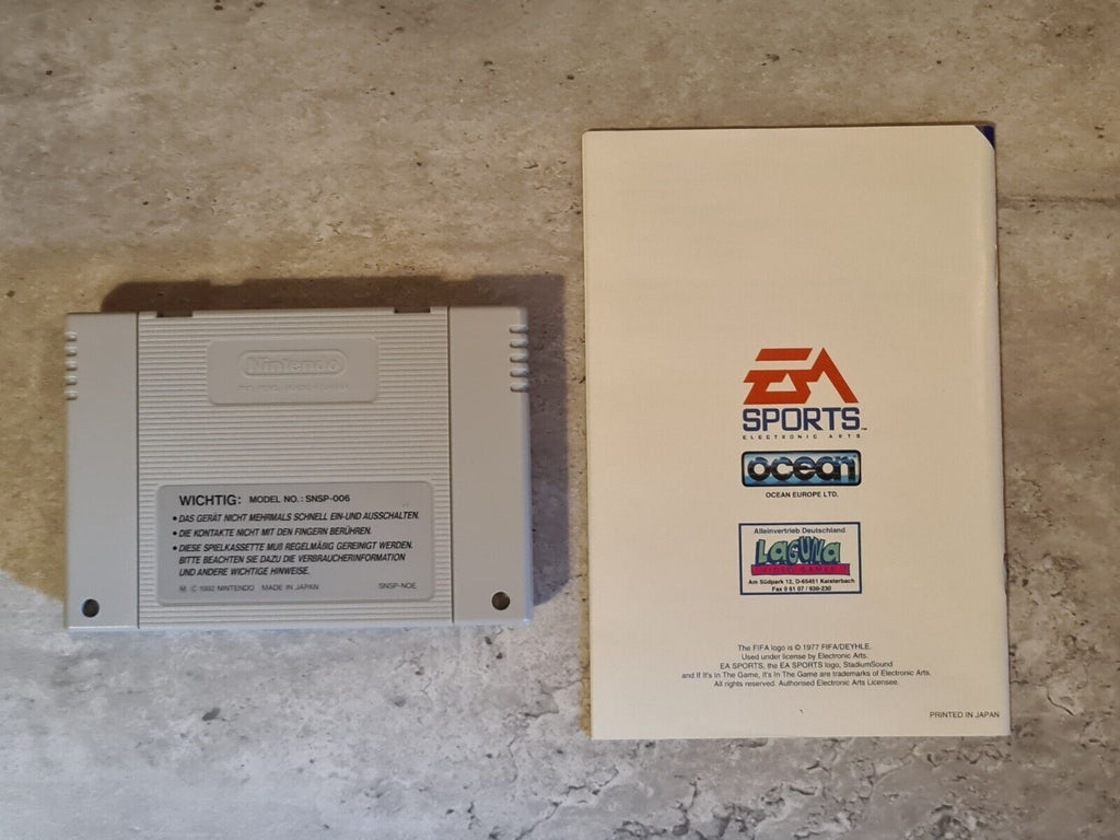 SNES Super Nintendo Fifa International Soccer mit OVP und Anleitung NOE - T-Retro-Games 