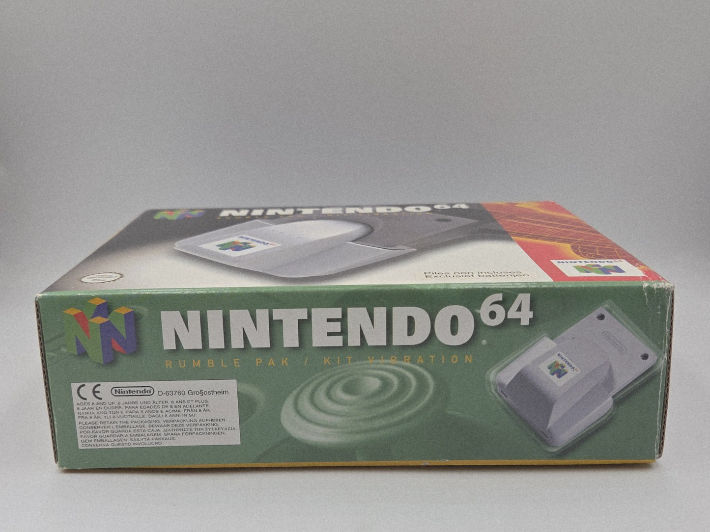 N64 Nintendo 64 Rumble Pak Vibration Kit mit OVP und Anleitung EUR