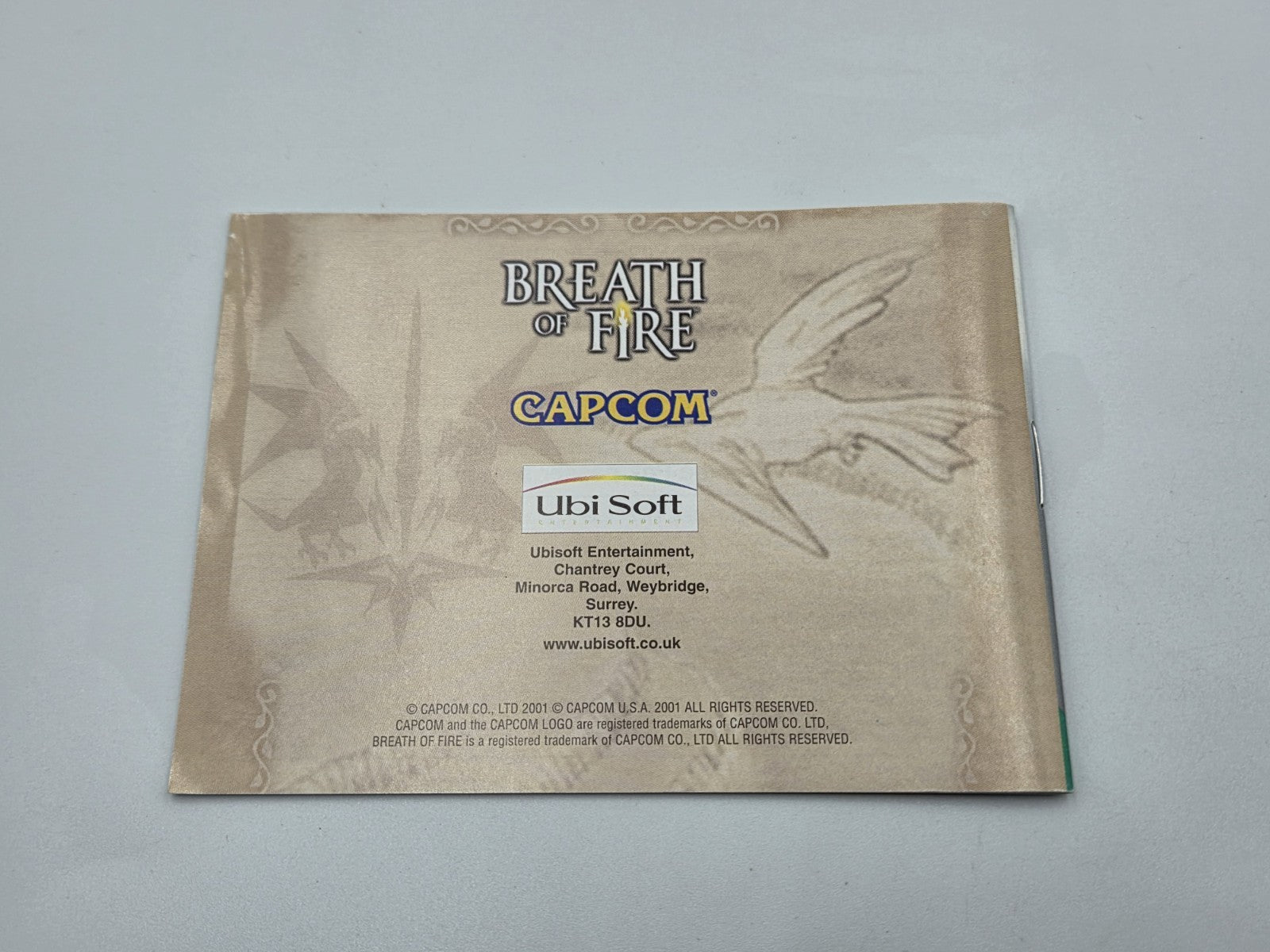 Nintendo Game Boy Advance Breath of Fire mit OVP und Anleitung EUR