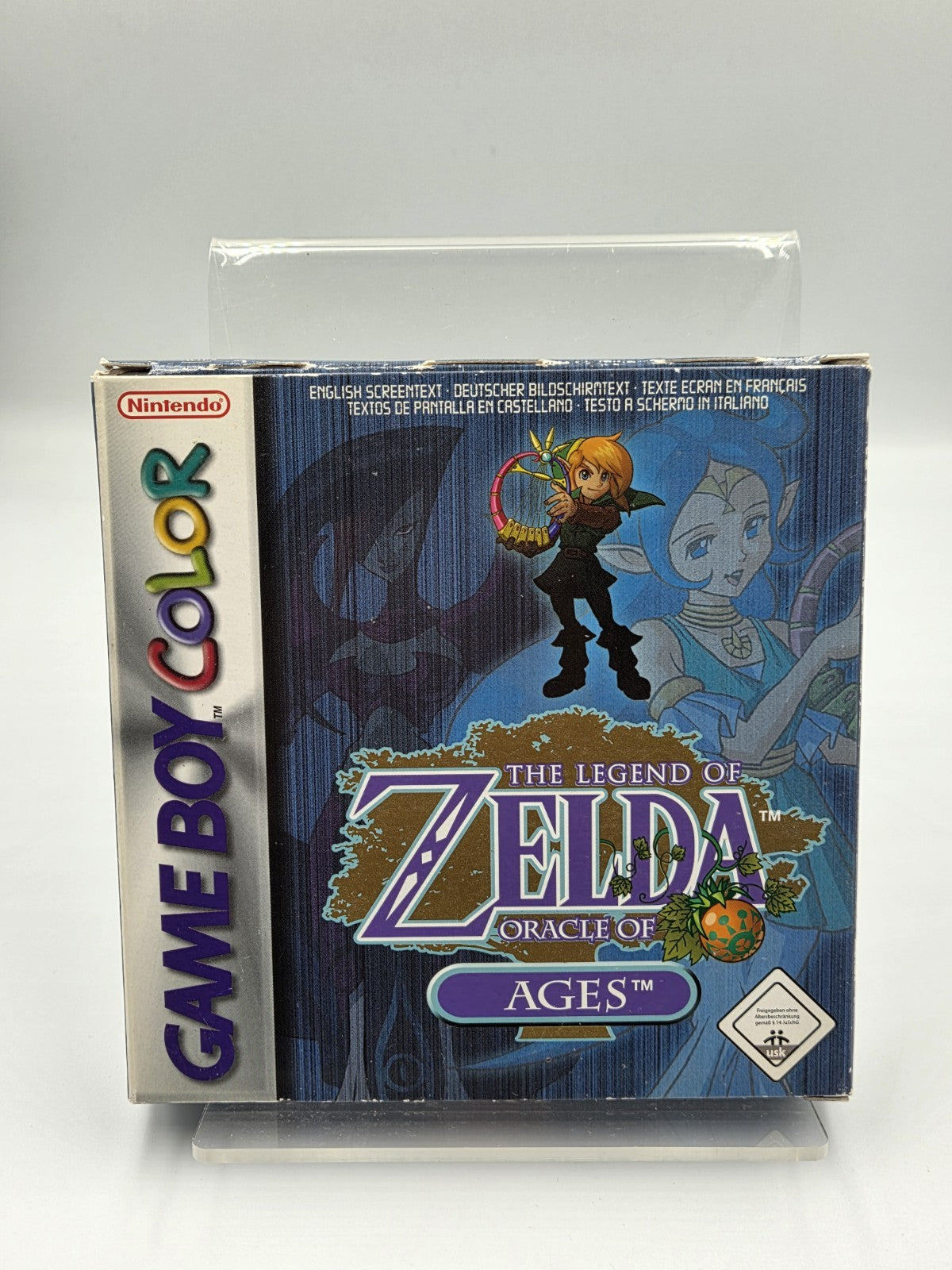 Game Boy Color The Legend of Zelda Oracle of Ages mit OVP und Anleitung EUR