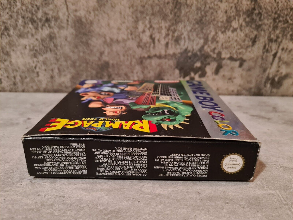 Nintendo Game Boy Color Rampage World Tour mit OVP und Anleitung EUR - T-Retro-Games 