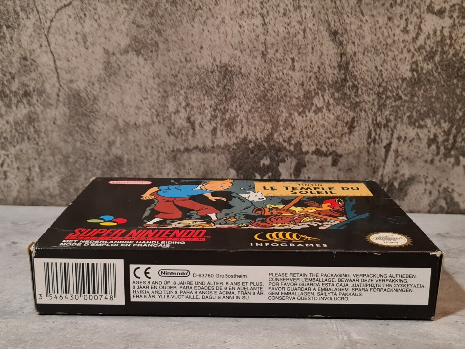 SNES Super Nintendo TinTin Le Temple Du Soleil mit OVP und Anleitung FAH - T-Retro-Games 