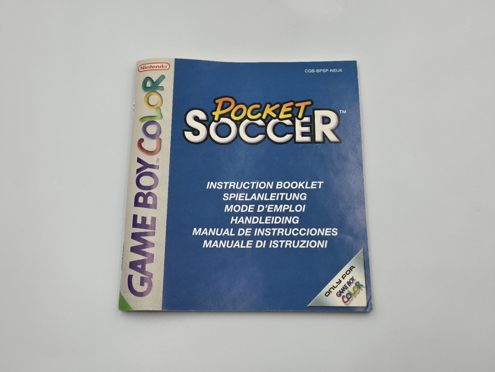 Nintendo Game Boy Color Pocket Soccer mit OVP und Anleitung EUR