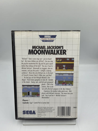 Sega Master System Michael Jackson's Moonwalker mit OVP und Anleitung USA