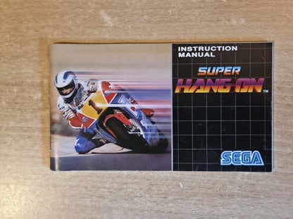 Sega Mega Drive Super Hang On Instruction Booklet Spielanleitung