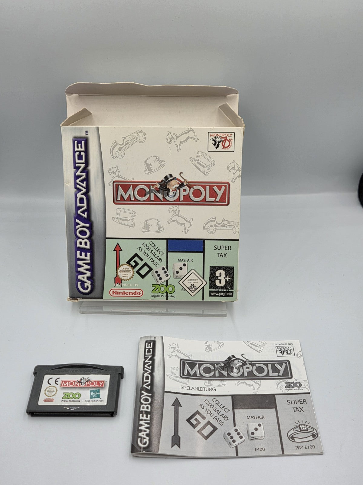 Nintendo Game Boy Advance Monopoly mit OVP und Anleitung EUR