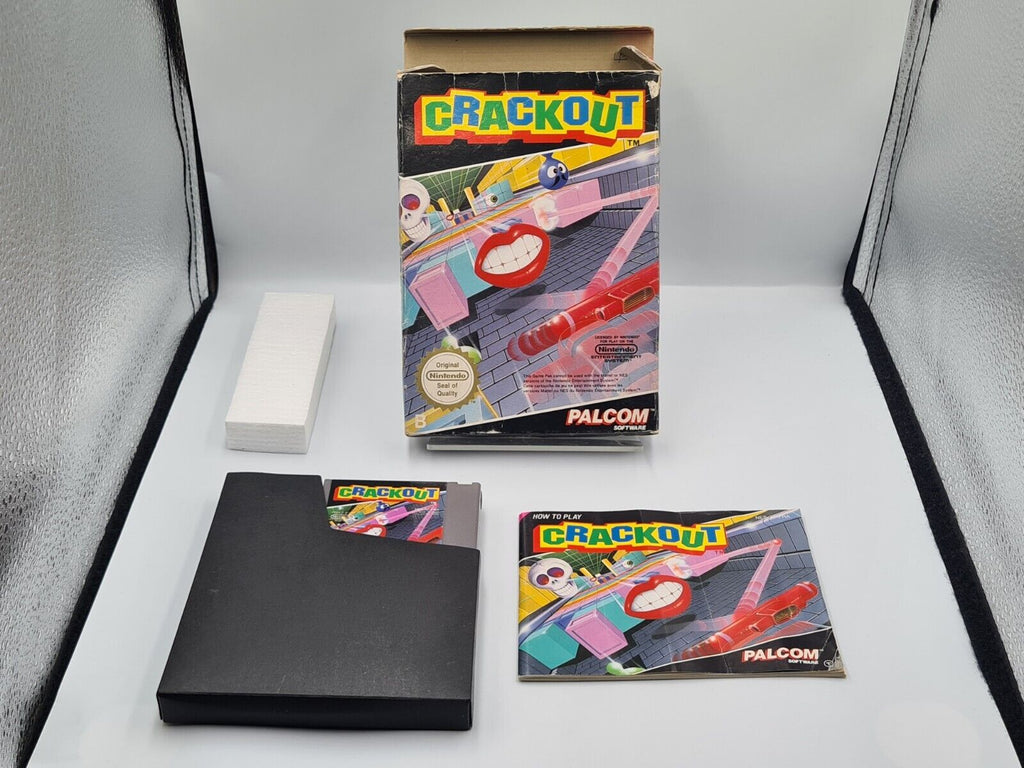 NES CrackOut mit OVP und Anleitung FRA - T-Retro-Games 