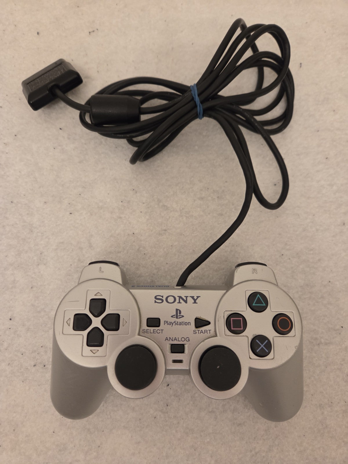 PS2 Playstation 2 Slim Konsole Console mit Controller + Kabeln Silber Silver