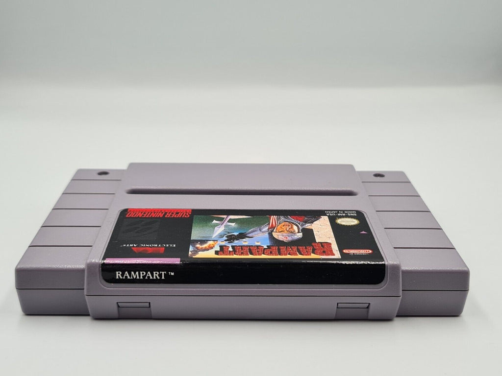 SNES Super Nintendo Rampart mit OVP und Anleitung NTSC-USA - T-Retro-Games 