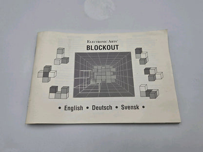 Sega Mega Drive Spiel Blockout mit OVP und Anleitung Multilingual 