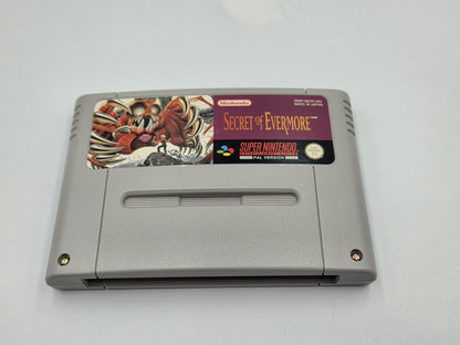 SNES Super Nintendo Secret of Evermore mit OVP und Anleitung + Poster UKV