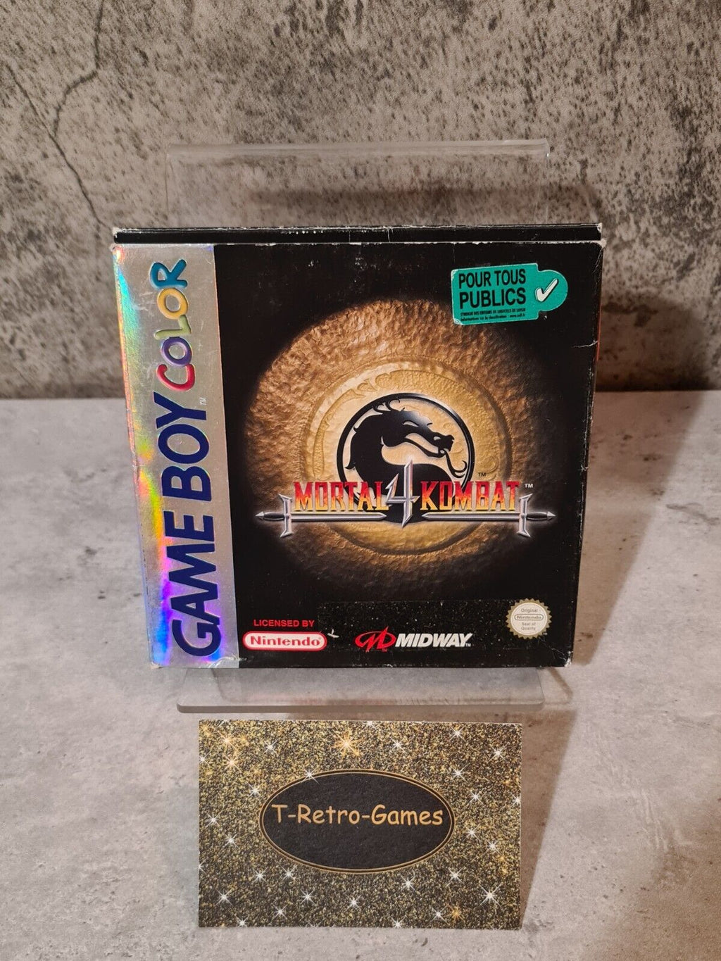 Nintendo Game Boy Color Mortal Kombat 4 mit OVP und Anleitung EUR - T-Retro-Games 