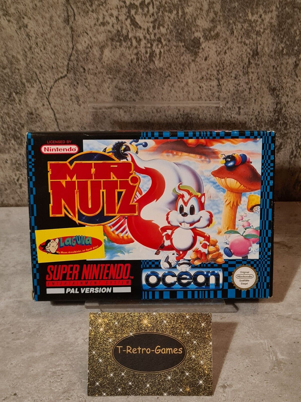 SNES Super Nintendo Mr. Nutz mit OVP und Anleitung NOE - T-Retro-Games 