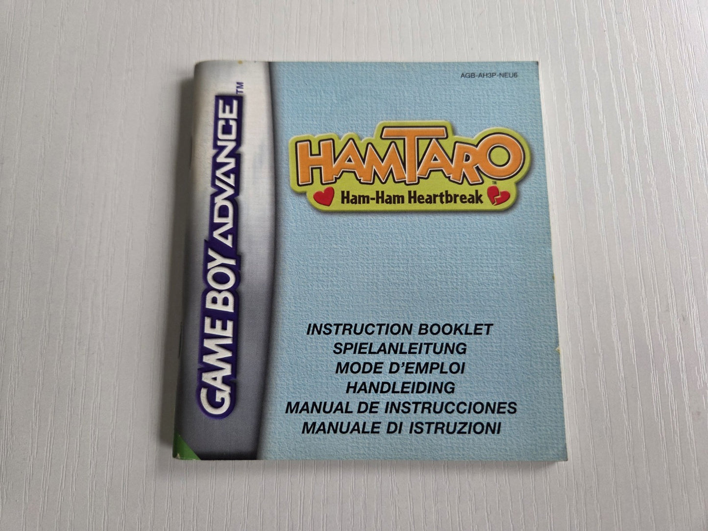 Nintendo Game Boy Advance Hamtaro Ham-Ham Heartbreak Spielanleitung NEU