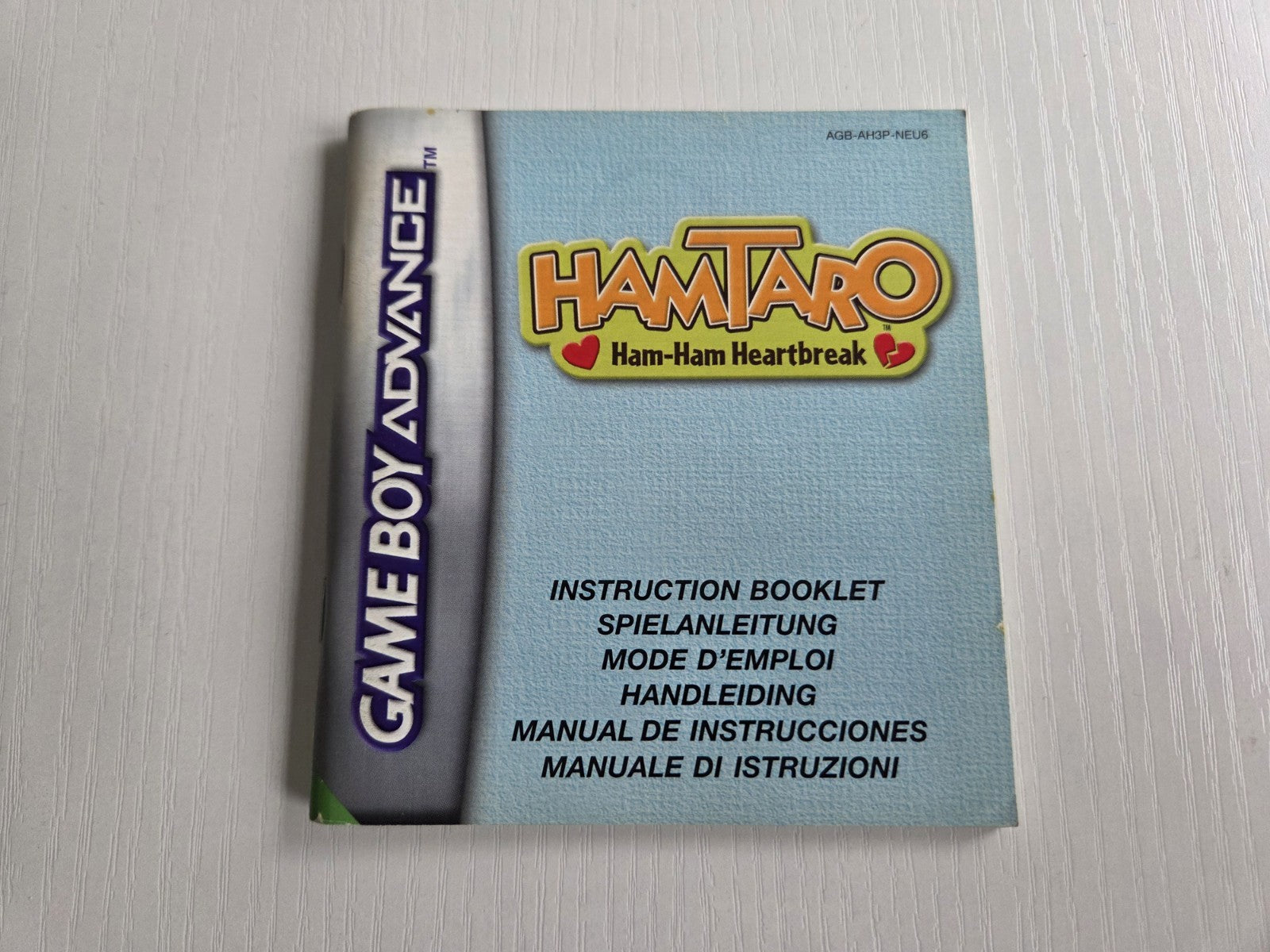 Nintendo Game Boy Advance Hamtaro Ham-Ham Heartbreak Spielanleitung NEU