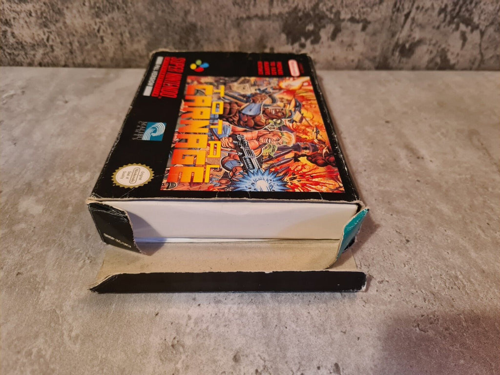 SNES Super Nintendo Total Carnage mit OVP und Anleitung UKV - T-Retro-Games 