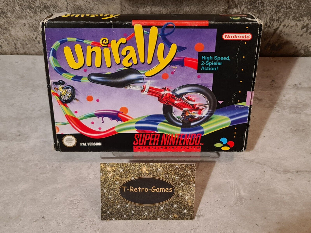 SNES Super Nintendo Unirally mit OVP und Anleitung NOE - T-Retro-Games 