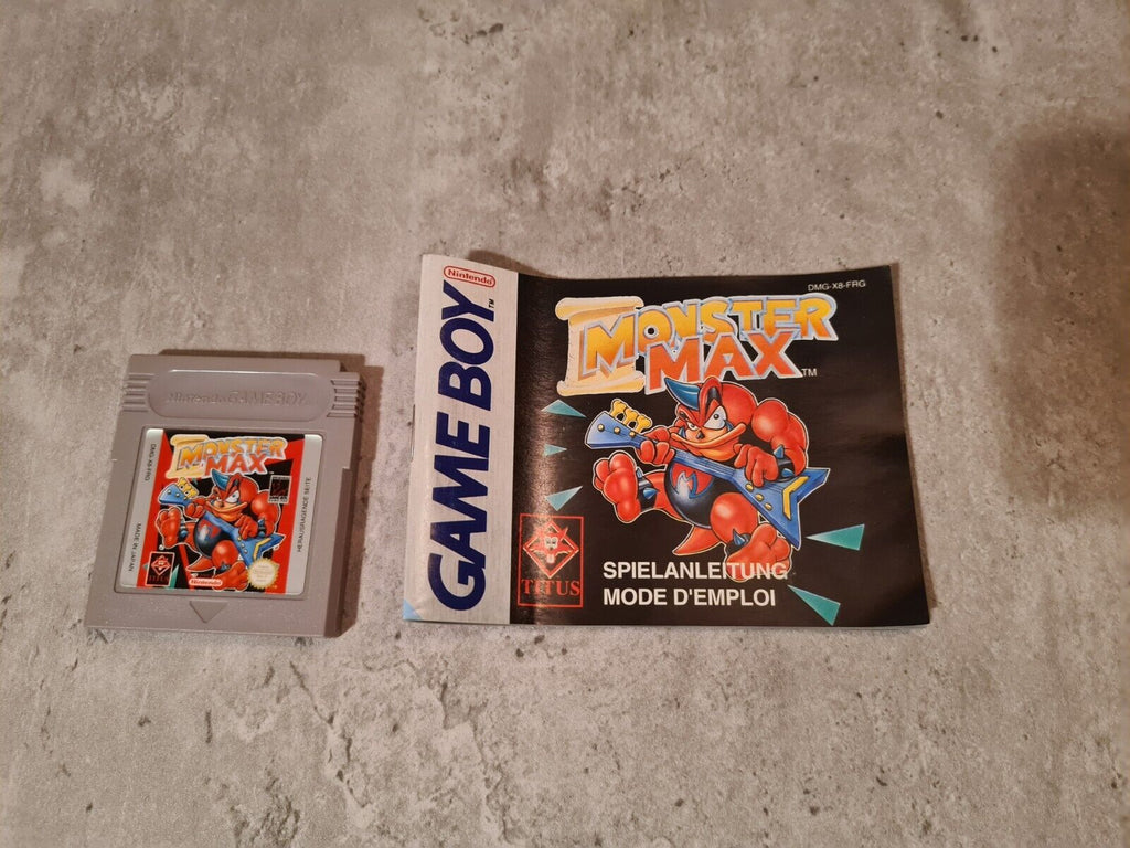 Nintendo Game Boy Classic Monster Max mit OVP und Anleitung FRG - T-Retro-Games 