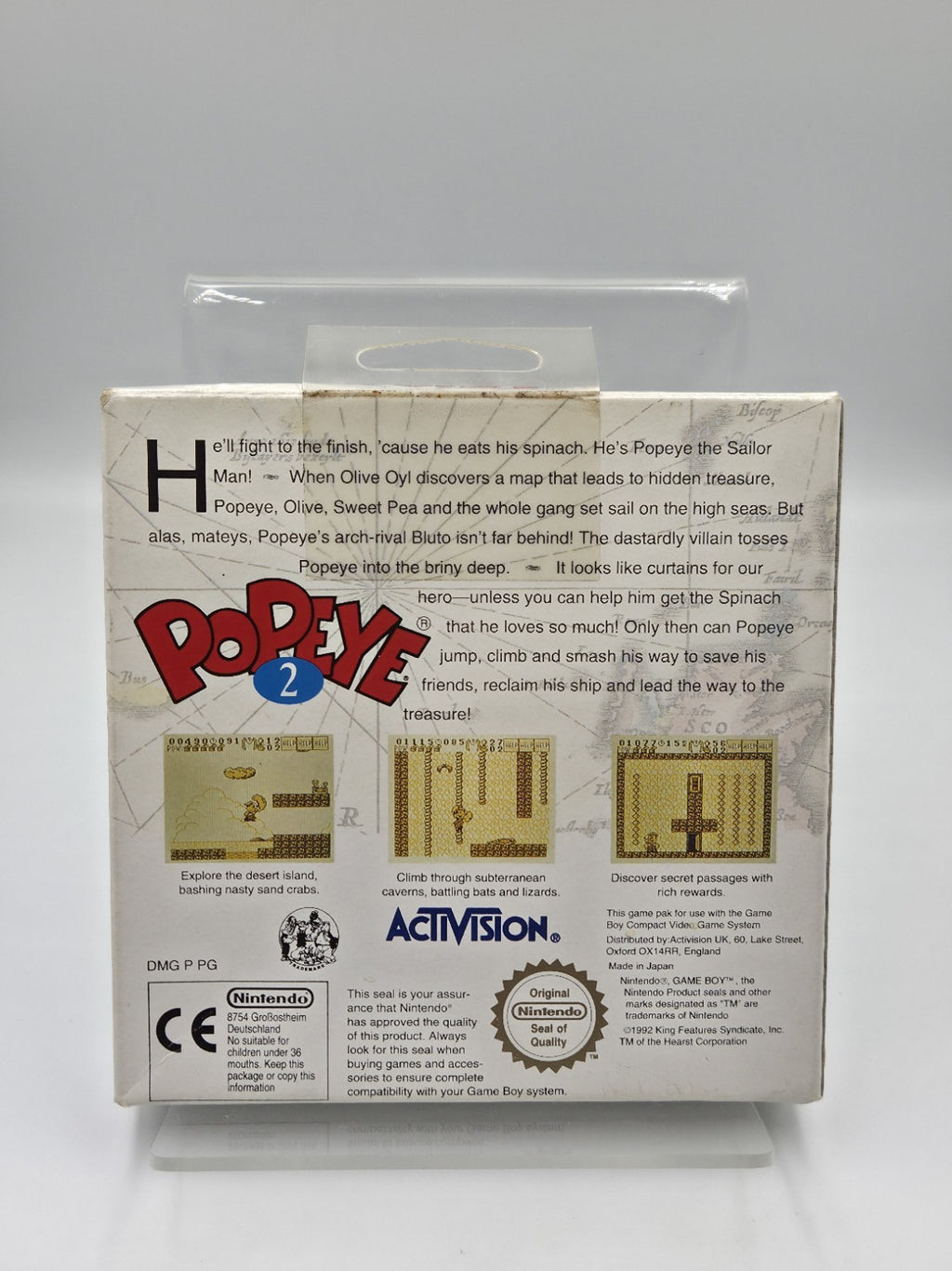 Nintendo Game Boy Classic Spiel Popeye 2 mit OVP und Anleitung UKV