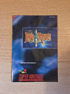 SNES Super Nintendo The Lord of The Rings Spielanleitung Instruction Booklet EUR