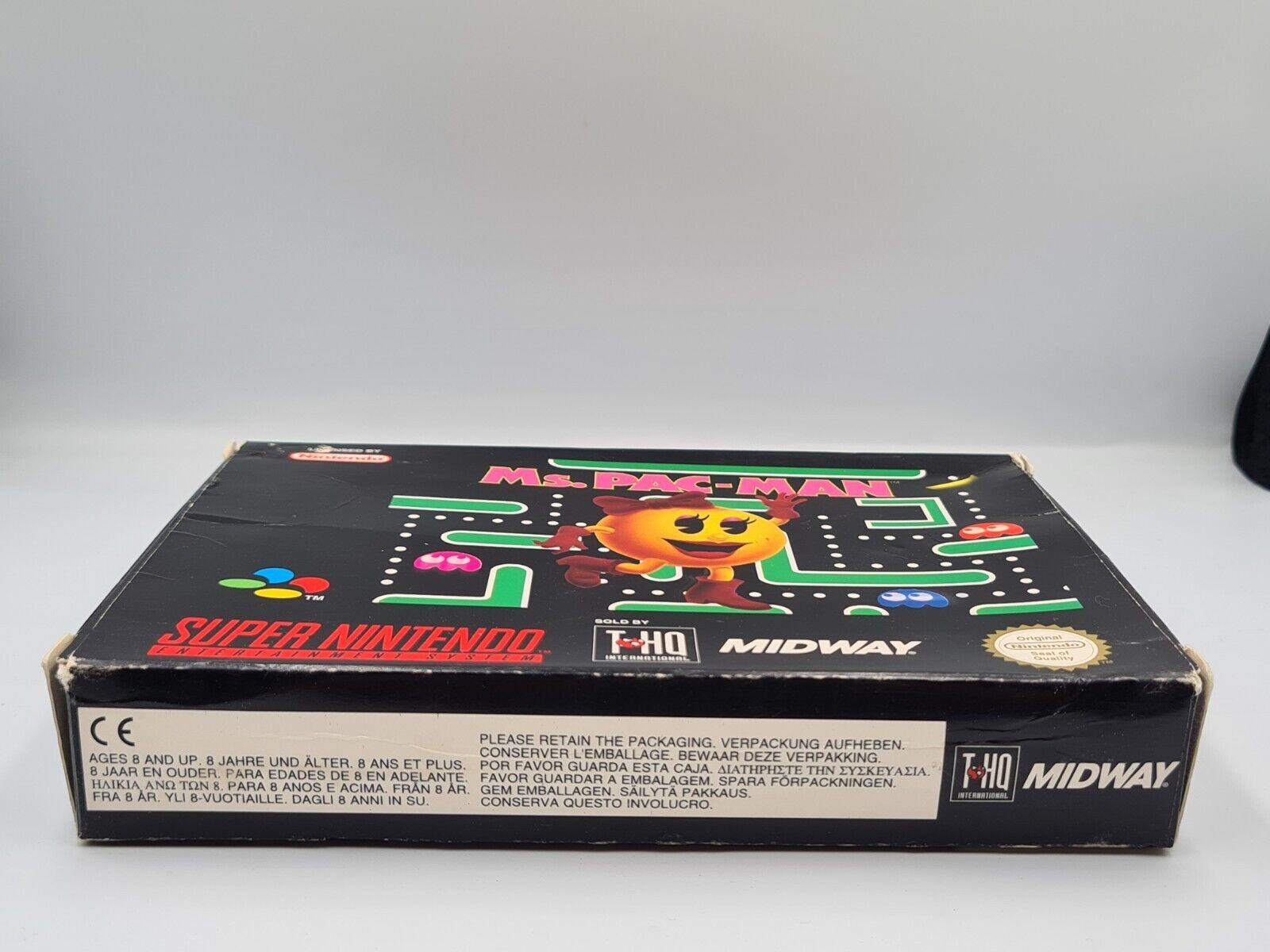 SNES Super Nintendo Ms. Pac-Man mit OVP und Anleitung EUR - T-Retro-Games 
