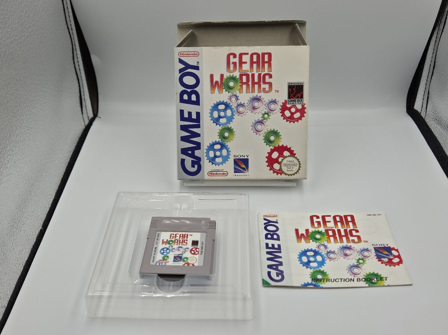 Nintendo Game Boy Classic Spiel Gear Works mit OVP und Anleitung UKV