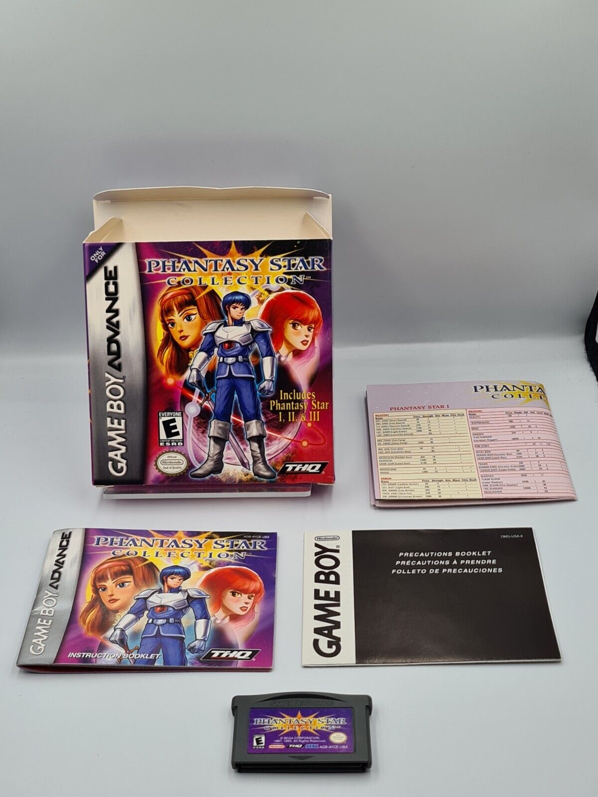 Game Boy Advance Phantasy Star Collection mit OVP und Anleitung + Poster USA - T-Retro-Games 