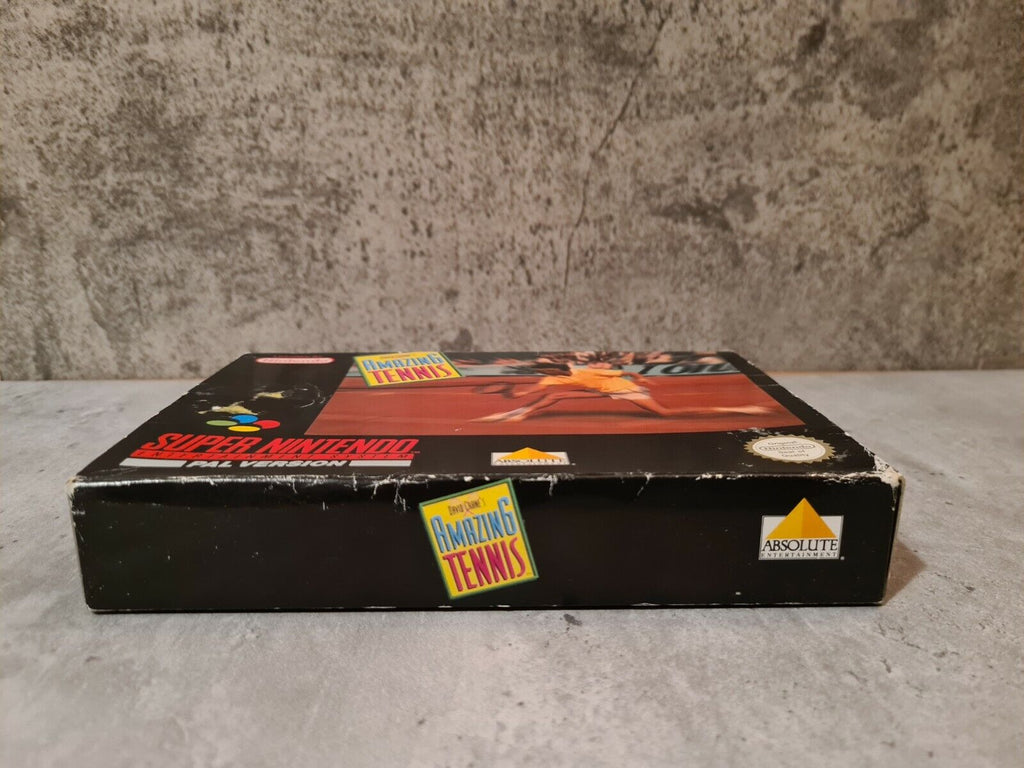 SNES Super Nintendo David Crane's Amazing Tennis mit OVP und Anleitung UKV - T-Retro-Games 