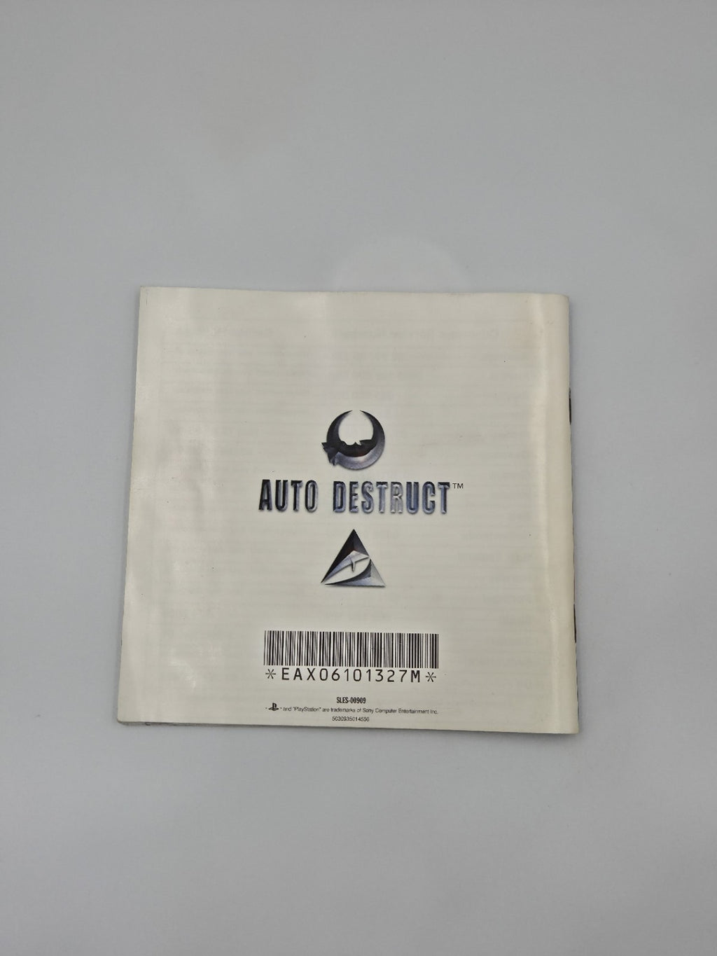 PS1 Playstation 1 Spiel Auto Destruct mit OVP und Anleitung Multilingual