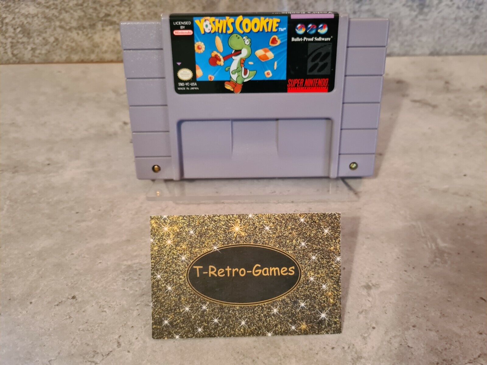 SNES Super Nintendo Yoshi's Cookie NTSC USA Modul - T-Retro-Games 