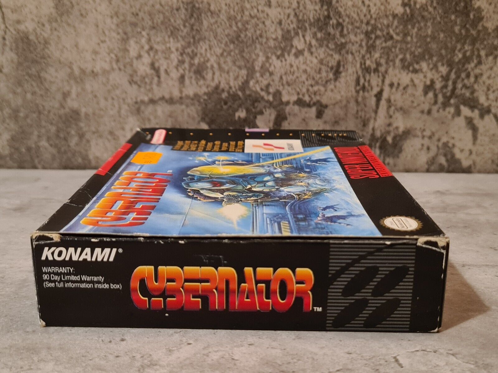 SNES Super Nintendo Cybernator mit OVP und Anleitung NTSC-USA - T-Retro-Games 