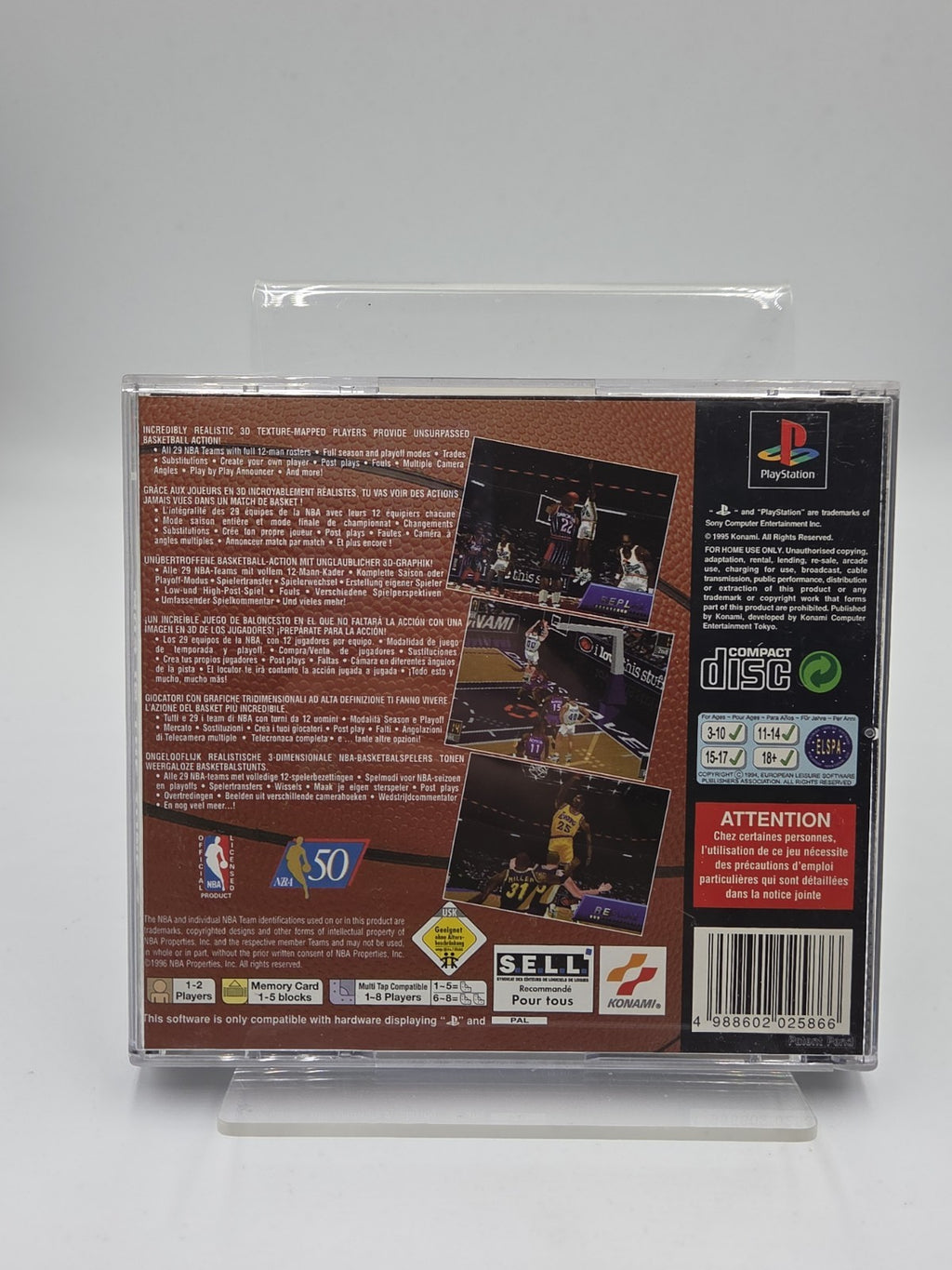 PS1 Playstation 1 Spiel NBA In The Zone 2 mit OVP und Anleitung Multilingual