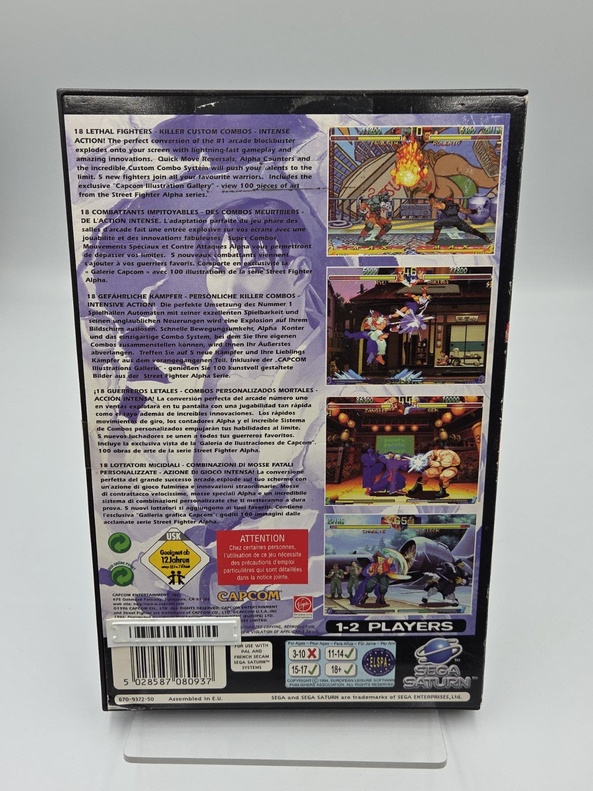 Sega Saturn Spiel Street Fighter Alpha 2 mit OVP und Anleitung  Multilingual