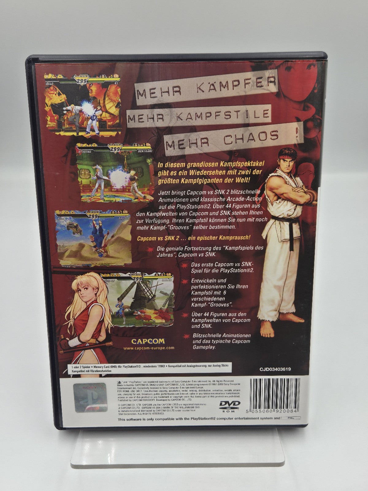 PS2 Playstation 2 Spiel Capcom vs. SNK 2 mit OVP und Anleitung Deutsch